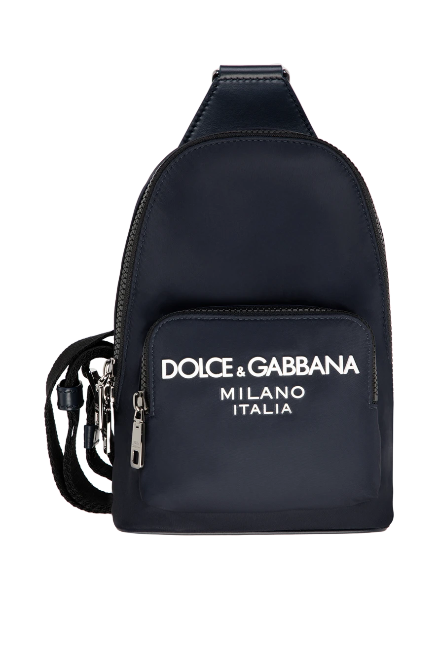 Dolce & Gabbana мужские сумка через плечо мужская синяя купить с ценами и фото 177113 - фото 1
