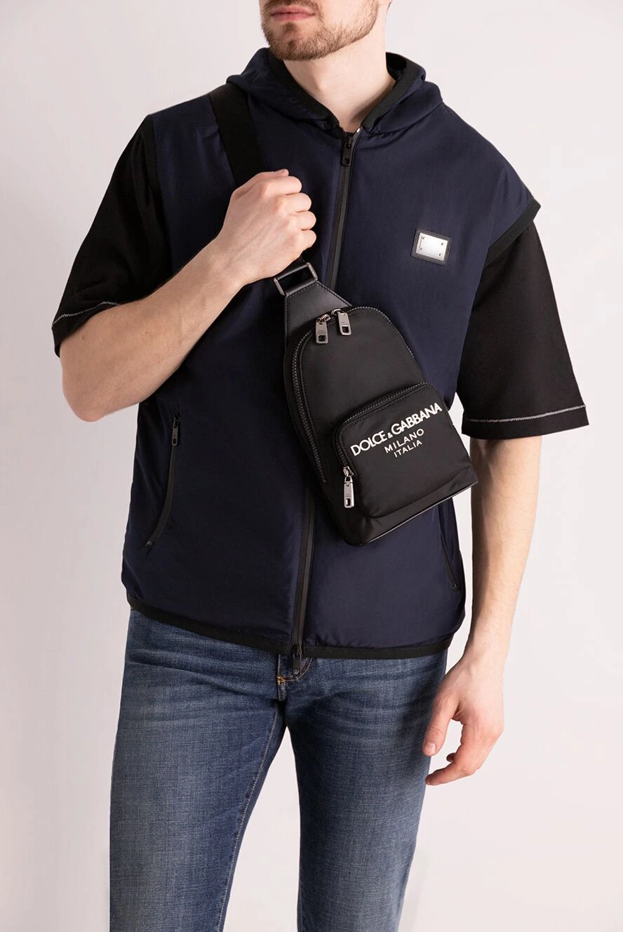 Dolce & Gabbana мужские сумка через плечо мужская черная купить с ценами и фото 177114 - фото 2