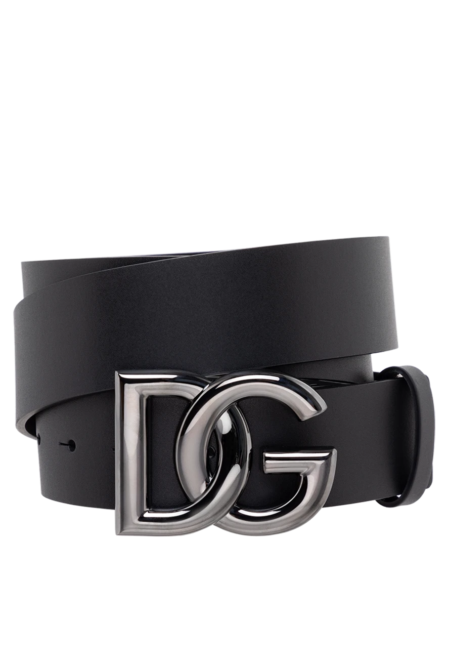 Dolce & Gabbana man men's black genuine leather belt buy with prices and photos 177116