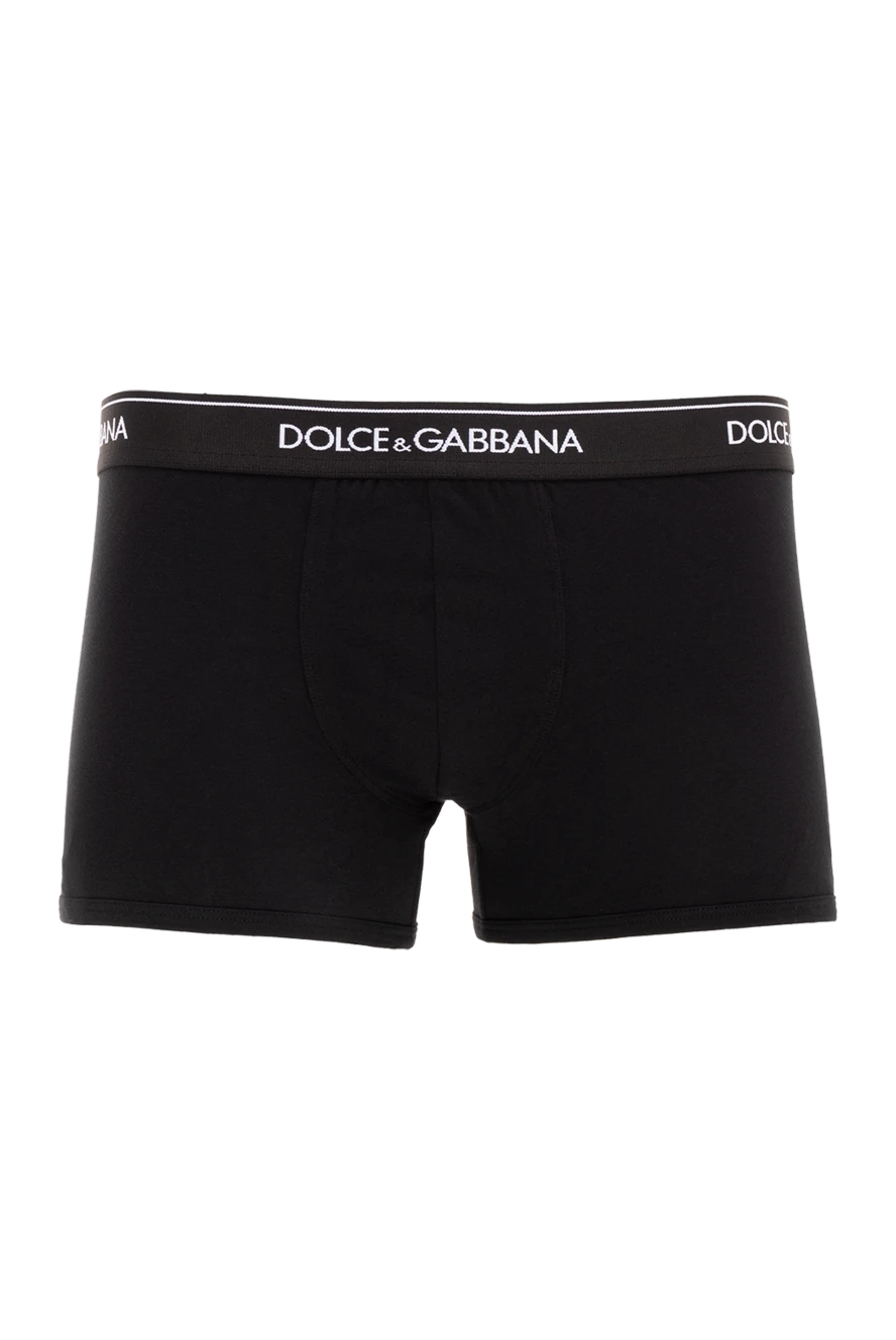 Dolce & Gabbana мужские трусы боксеры из хлопка мужские черные купить с ценами и фото 177118 - фото 1