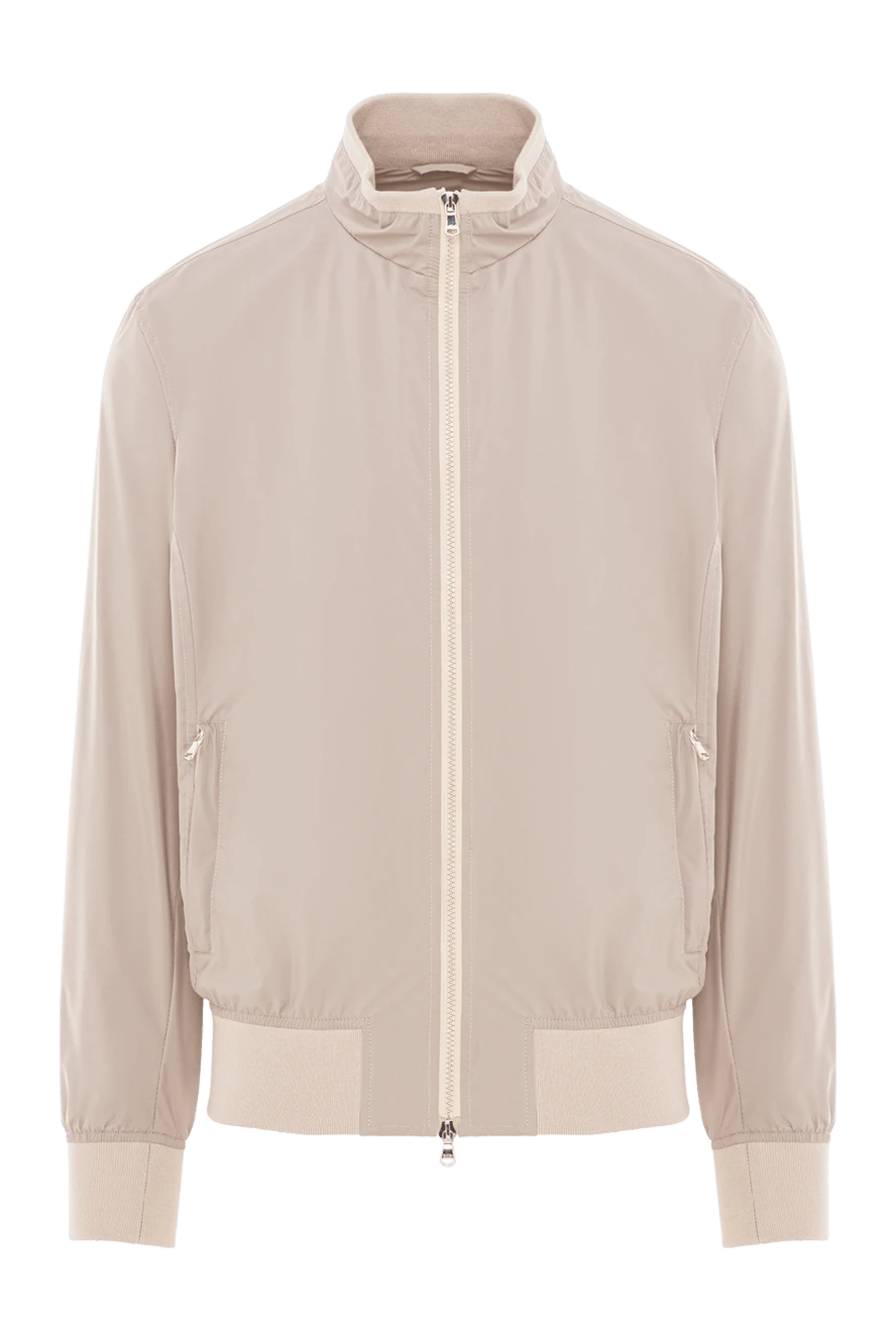 Barba Napoli куртка з поліестеру чоловіча бежева 177189 - фото 1