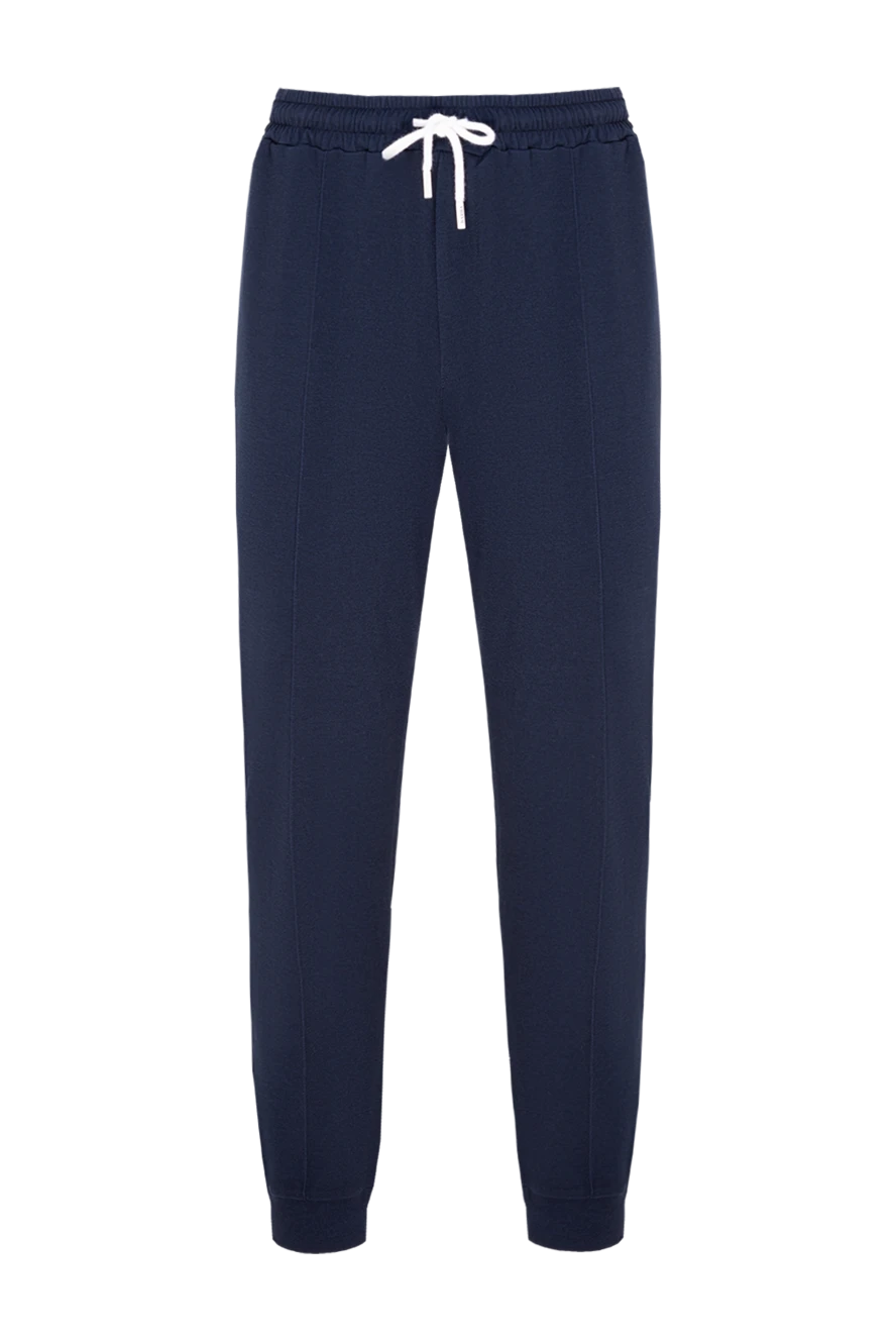 Barba Napoli мужские брюки из хлопка и полиамида мужские синие купить с ценами и фото 177190 - фото 1