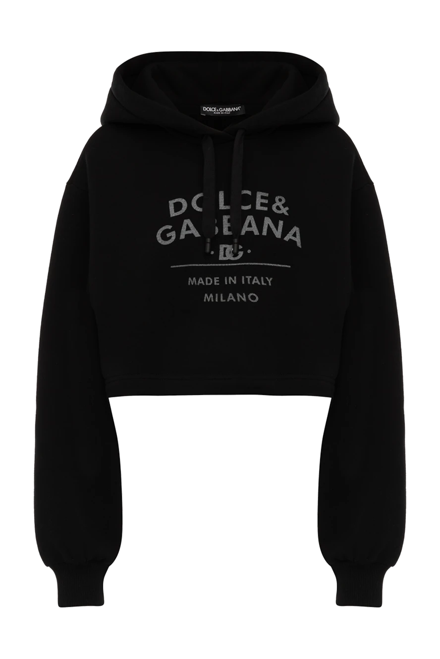 Dolce & Gabbana woman cotton and polyester hoodie for women, black buy with prices and photos 177220