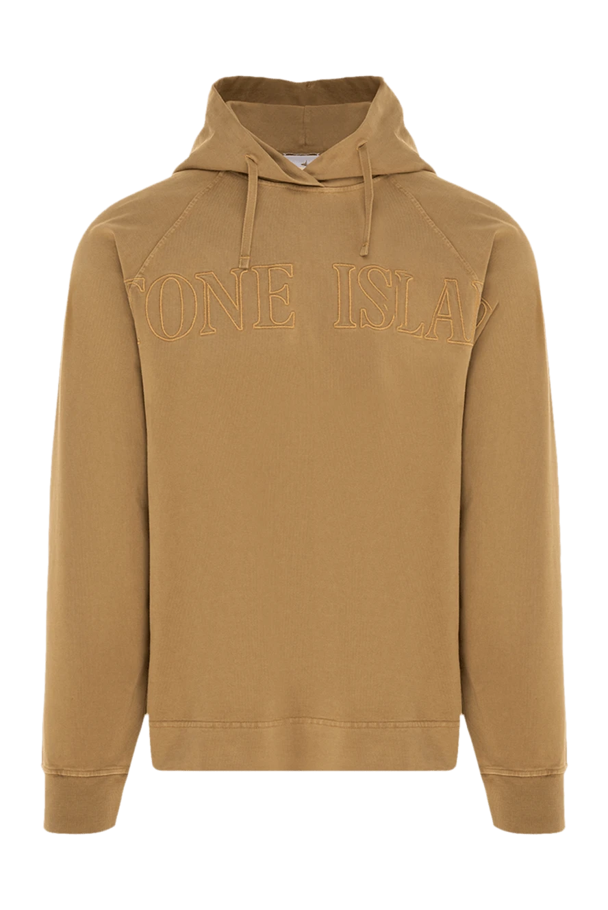 Stone Island man cotton hoodie for men, yellow buy with prices and photos 177267