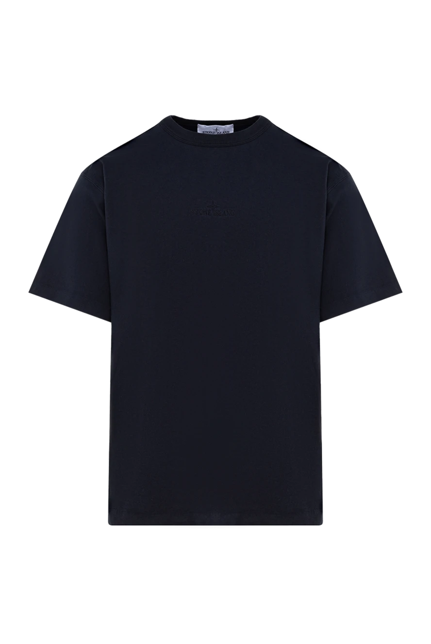 Stone Island мужские футболка из хлопка мужская черная купить с ценами и фото 177269 - фото 1