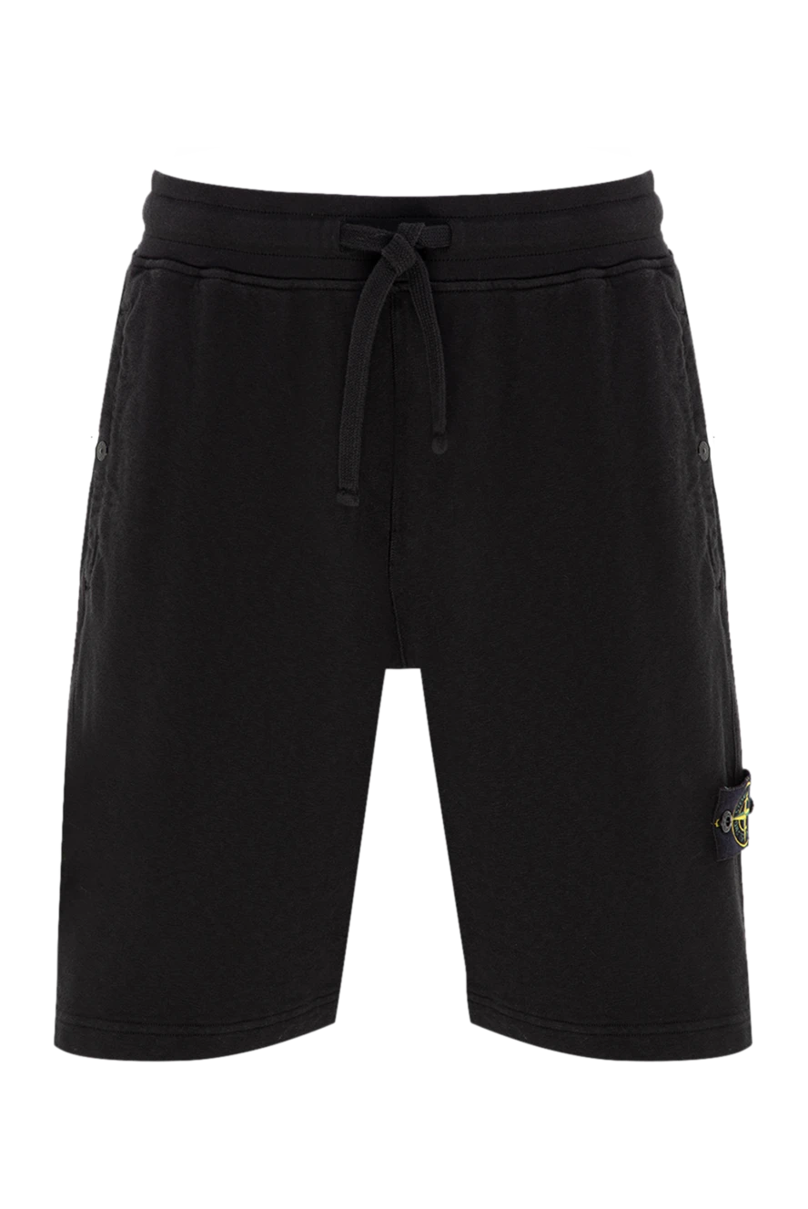Stone Island man cotton shorts for men, black buy with prices and photos 177282