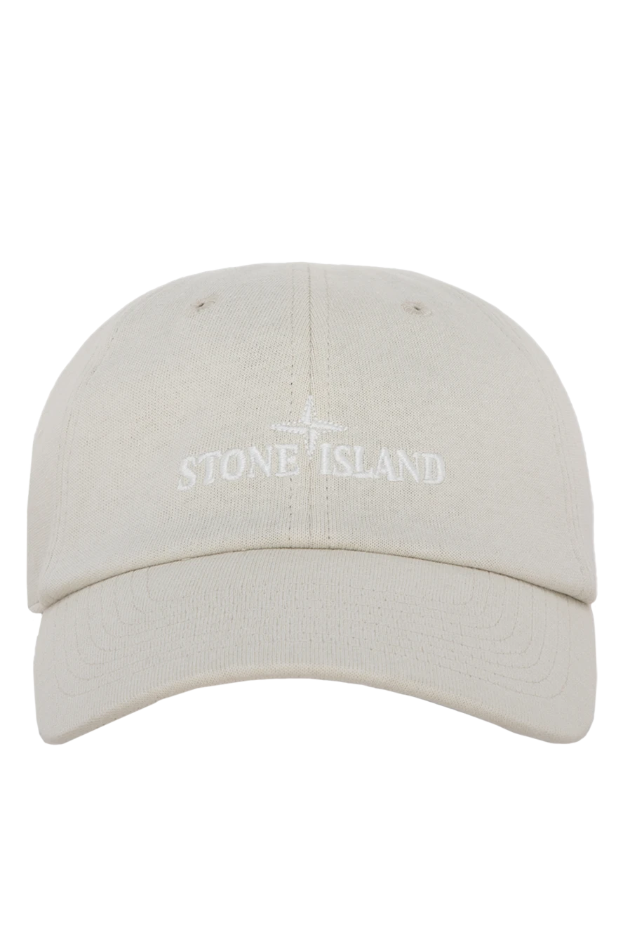 Stone Island мужские кепка из хлопка мужская бежевая купить с ценами и фото 177283 - фото 1
