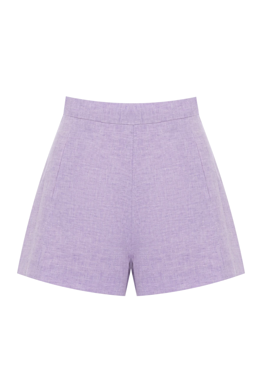Forte dei Marmi Couture жіночі шорти із льону жіночі фіолетові купити фото з цінами 177297 - фото 1