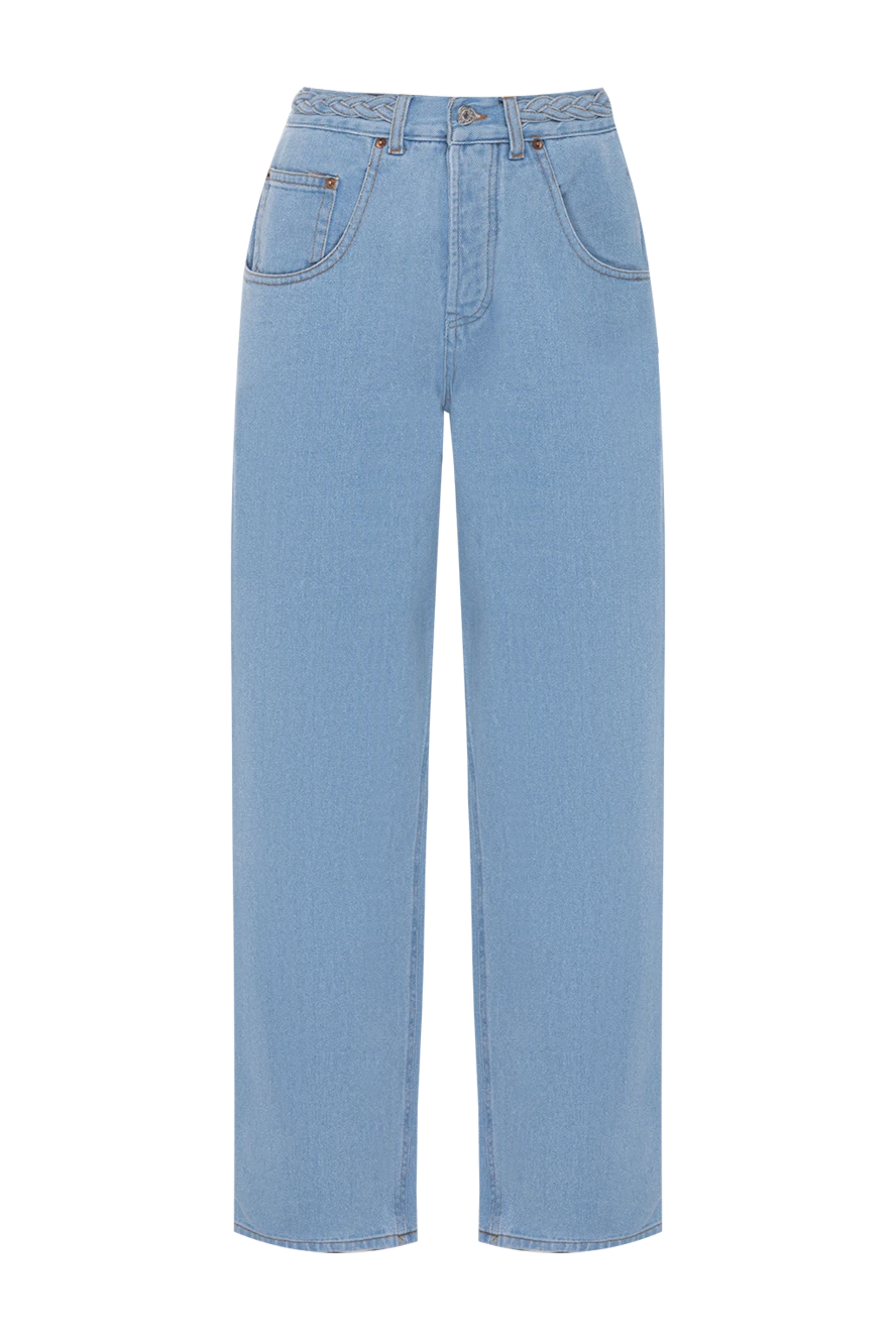 Forte dei Marmi Couture жіночі джинси з бавовни жіночі блакитні купити фото з цінами 177300 - фото 1