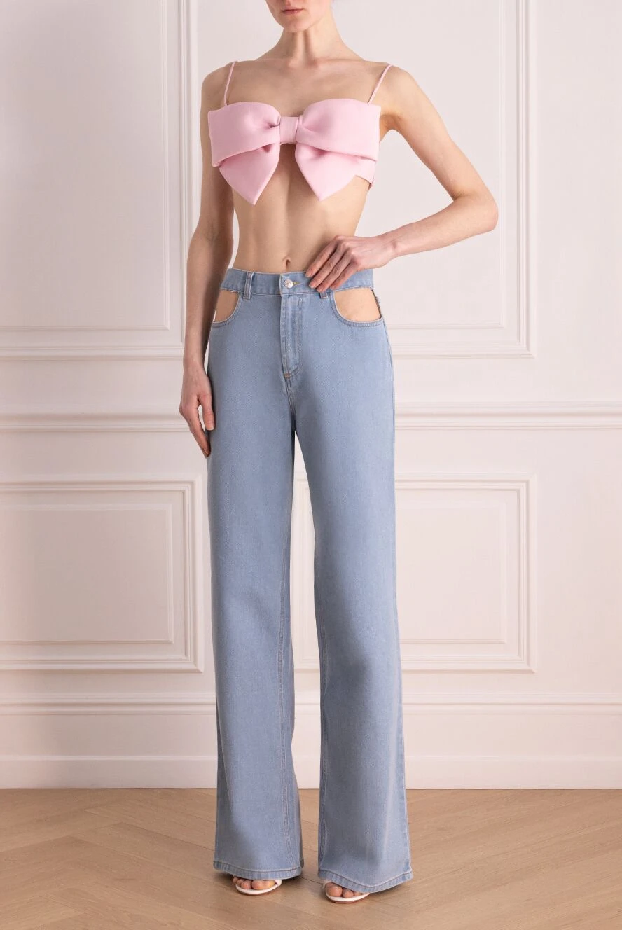 Forte dei Marmi Couture женские джинсы из хлопка женские синие купить с ценами и фото 177301