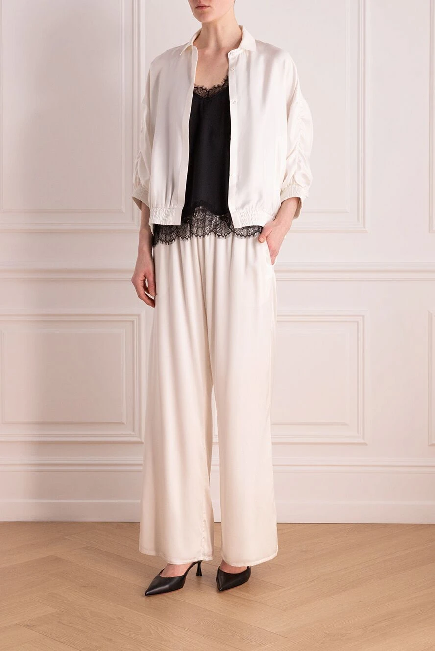 Max&Moi жіночі куртка із шовку жіноча біла купити фото з цінами 177321 - фото 2