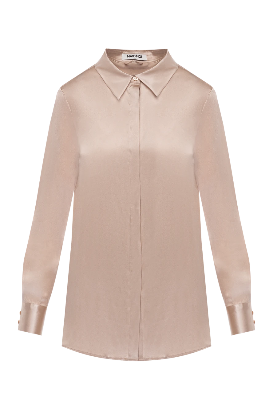 Max&Moi woman women's beige silk and elastane shirt buy with prices and photos 177329