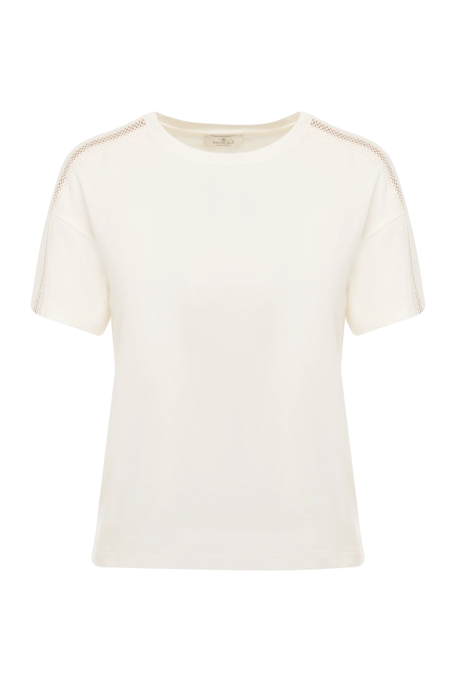 Panicale женские футболка из вискозы и эластана женская белая купить с ценами и фото 177340