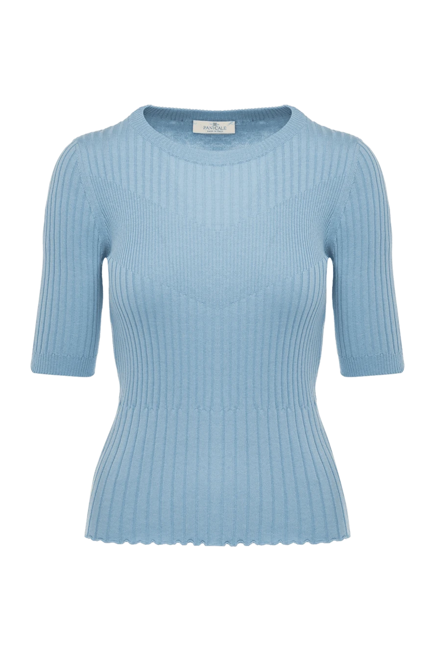 Panicale woman silk and cotton jumper for women, blue buy with prices and photos 177342