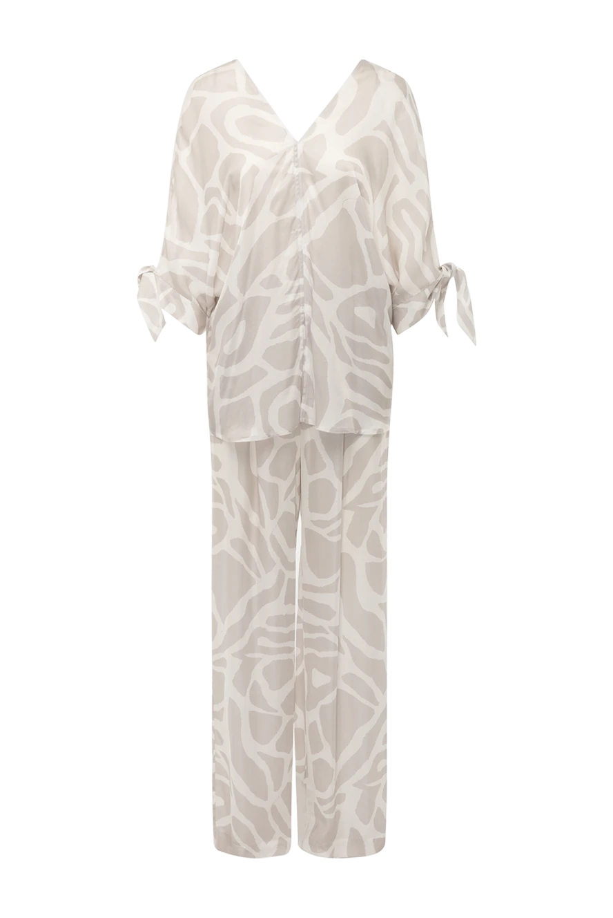 Panicale жіночі брючний костюм з віскози жіночий сірий купити фото з цінами 177343