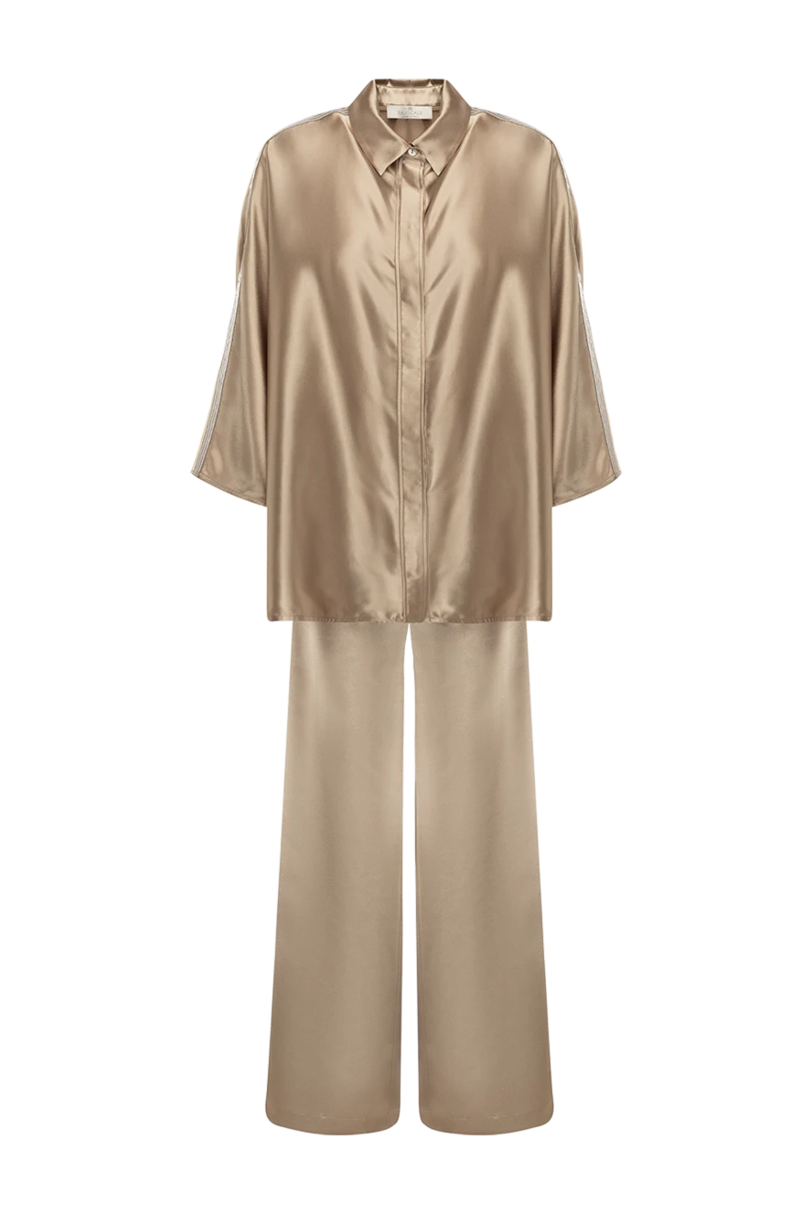 Panicale женские костюм с брюками из полиэстера женский бежевый купить с ценами и фото 177344