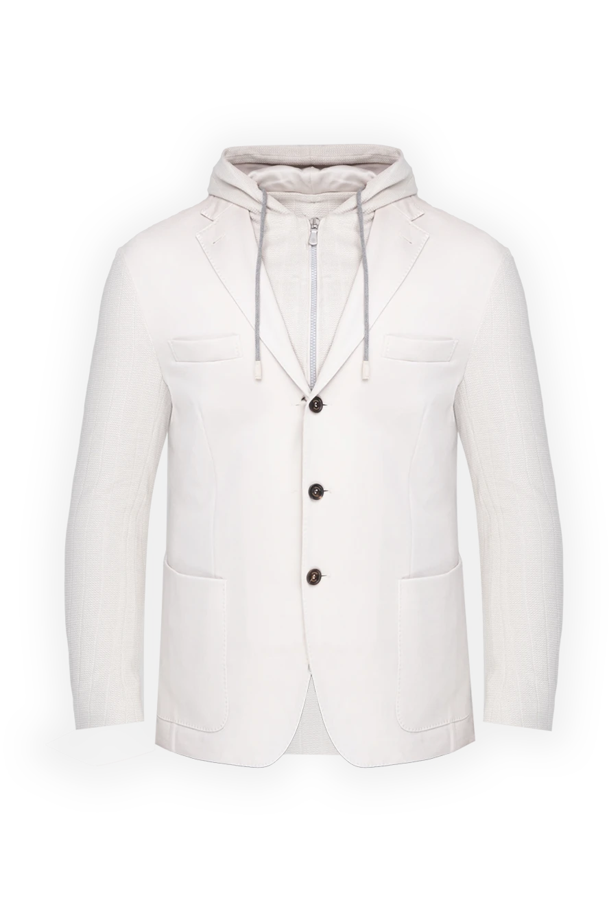 Eleventy cotton and polyester jacket for men white 177518 - photo 1