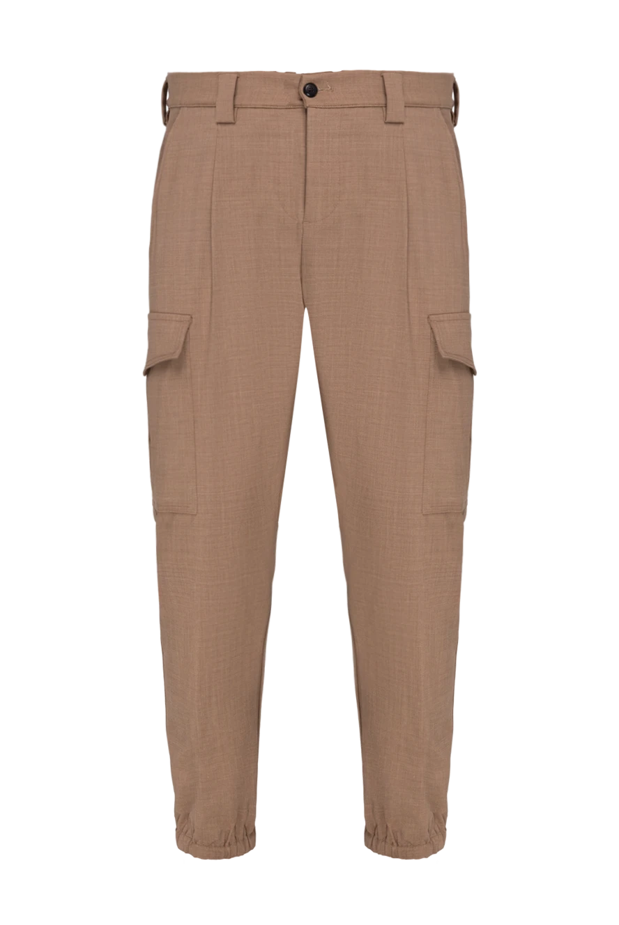 Eleventy wool cargo pants with cuffed hem 177529 - photo 1