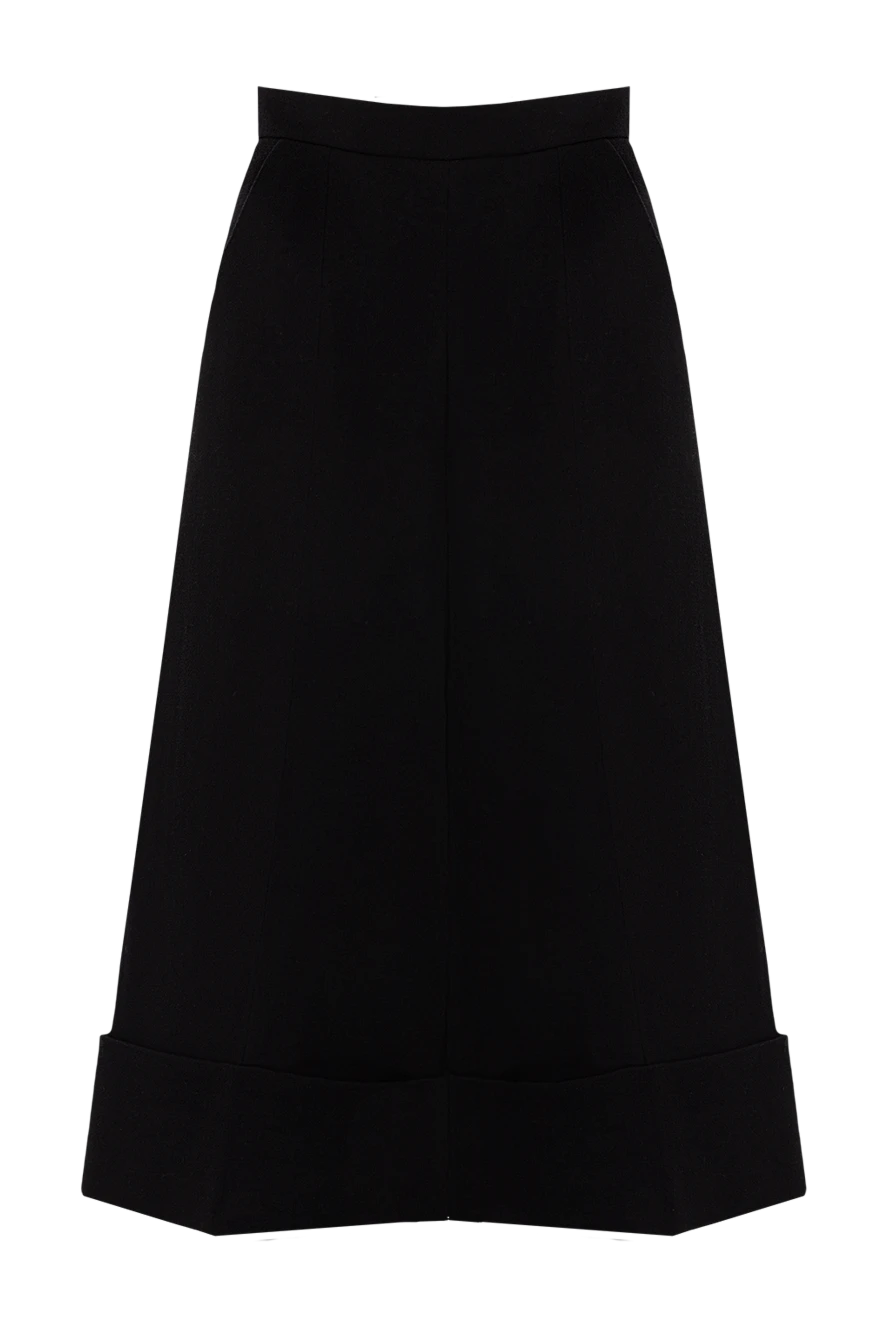 Balmain женские брюки из шерсти женские черные купить с ценами и фото 177568