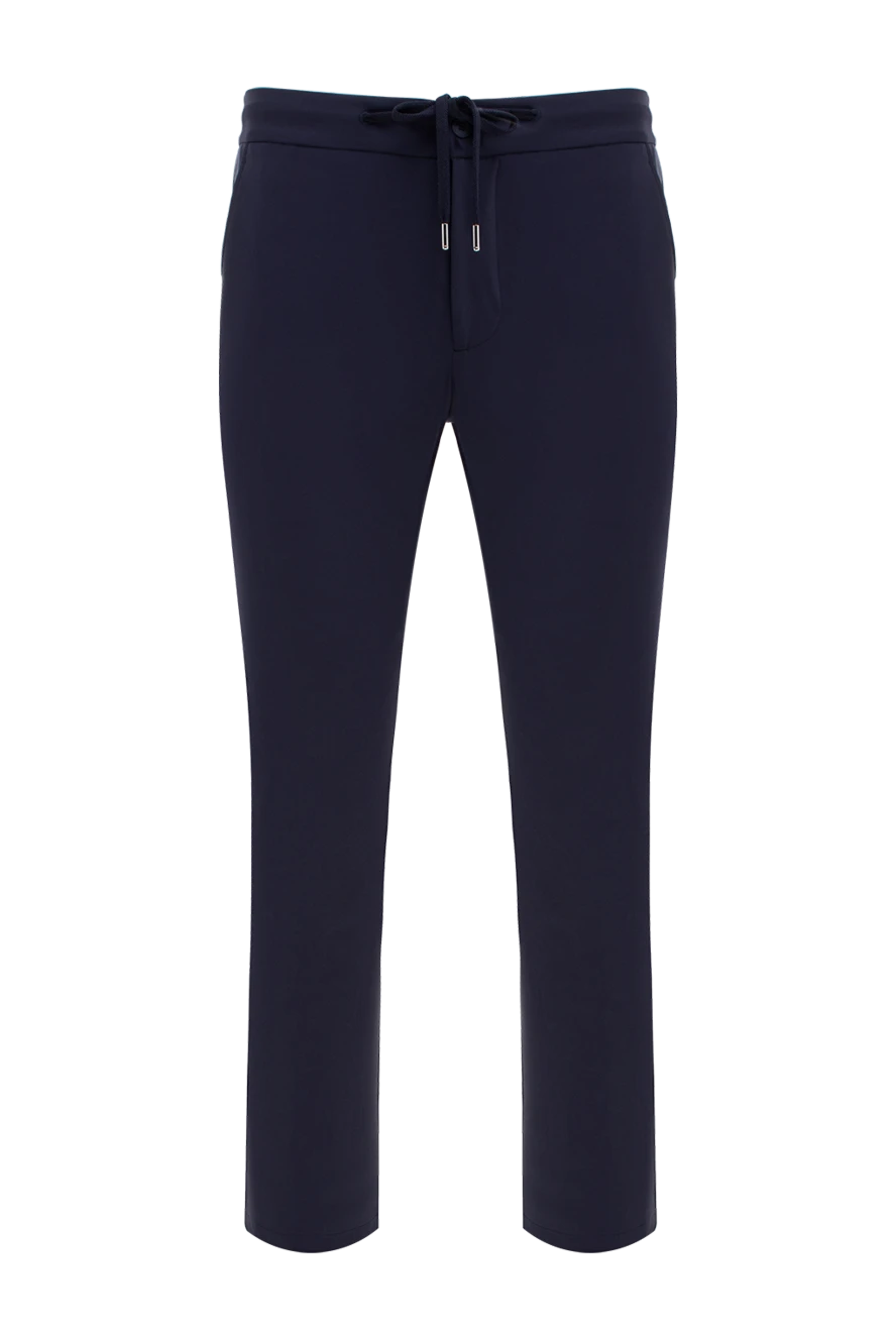 Cesare di Napoli man men's blue polyamide and elastane trousers buy with prices and photos 177573