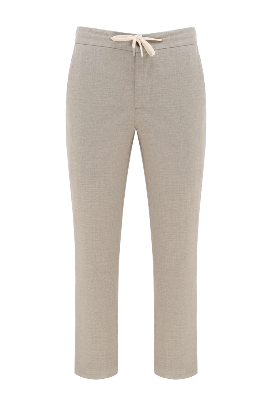Cesare di Napoli man beige men's wool trousers buy with prices and photos 177575