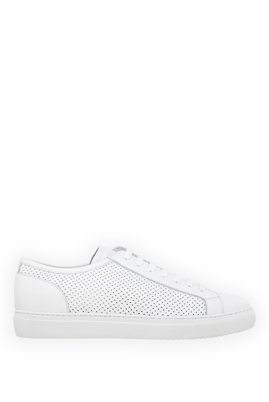 Doucal`s man genuine leather sneakers for men, white buy with prices and photos 177596