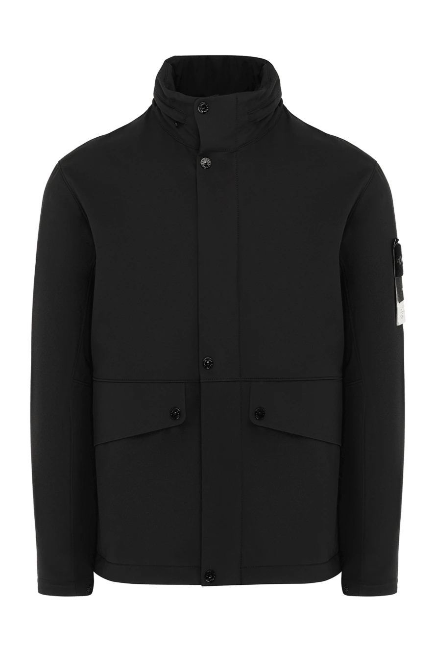 Stone Island мужские куртка из полиэстера и эластана черная мужская купить с ценами и фото 177602