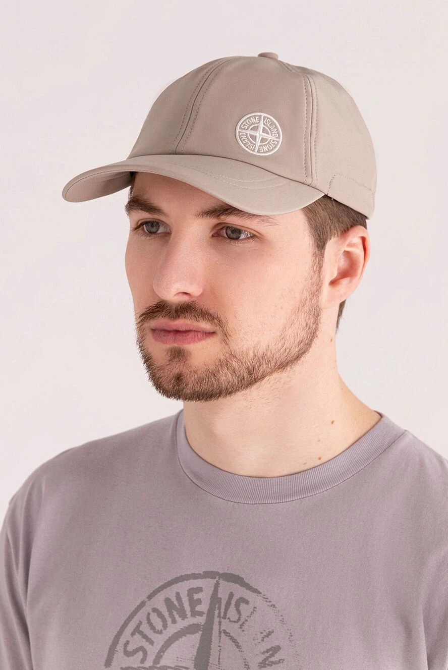 Stone Island man cotton cap for men, beige buy with prices and photos 177630