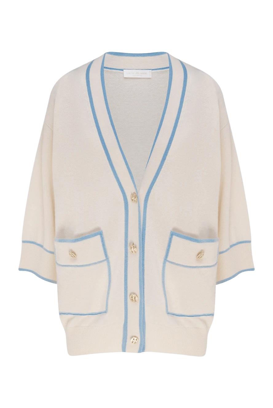 Rocco Ragni woman women's cashmere cardigan beige buy with prices and photos 177649 - photo 1