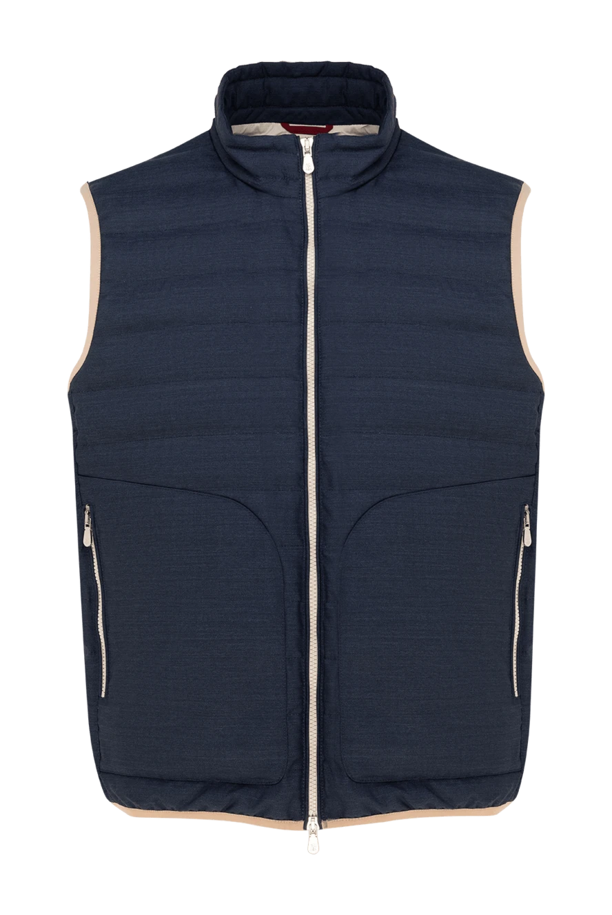 Brunello Cucinelli жилет із поліестеру та еластану чоловічий чорний 177658 - фото 1