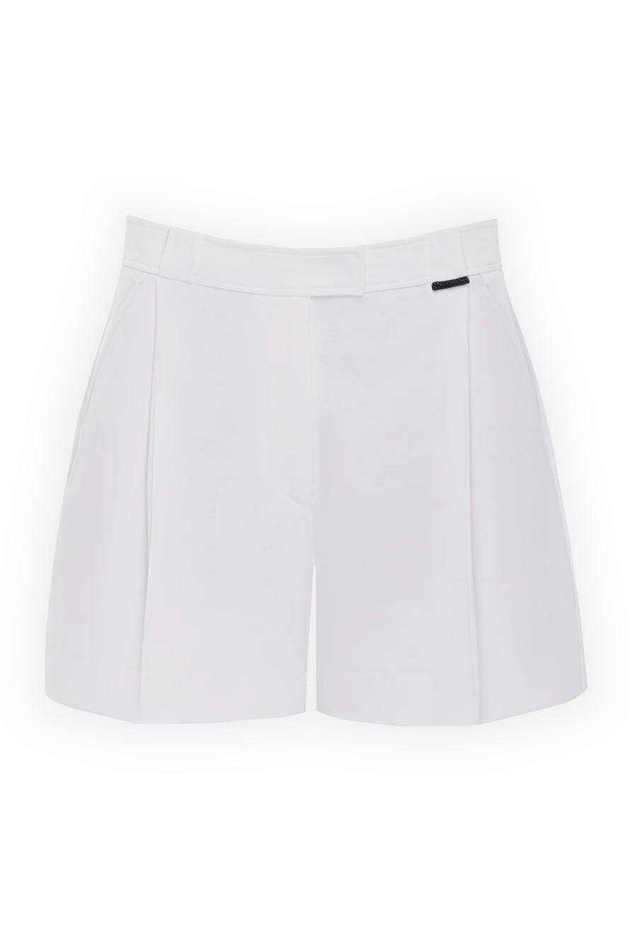 Brunello Cucinelli cotton shorts for women white 177692 - photo 1