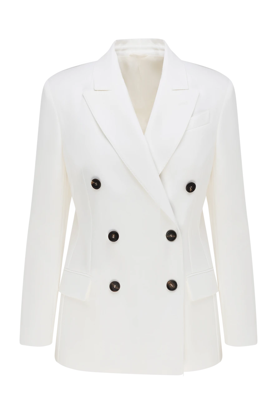 Brunello Cucinelli cotton jacket for women white 177707 - photo 1