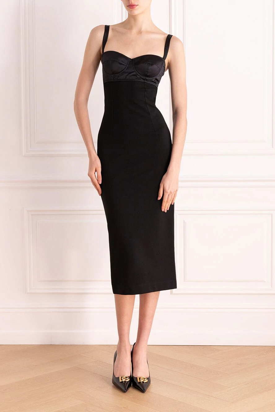 Dolce & Gabbana woman women's black dress buy with prices and photos 177769 - photo 2