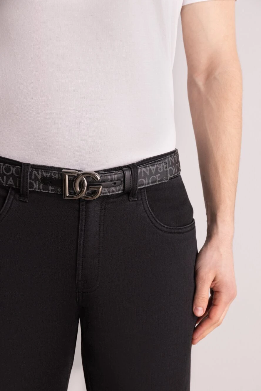 Dolce & Gabbana man genuine leather belt for men, gray buy with prices and photos 177797 - photo 2