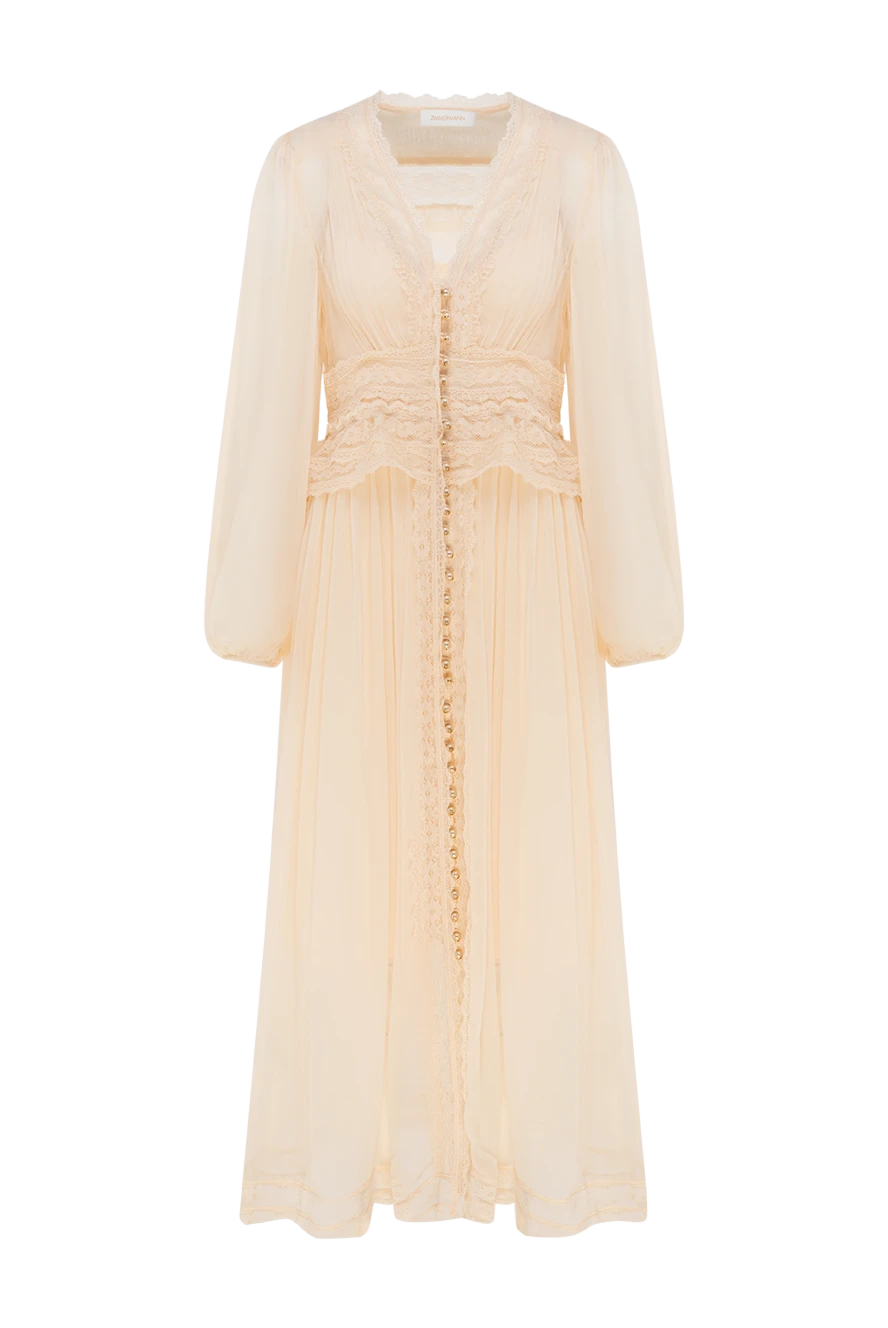 Zimmermann beige viscose dress for women 177819 - photo 1