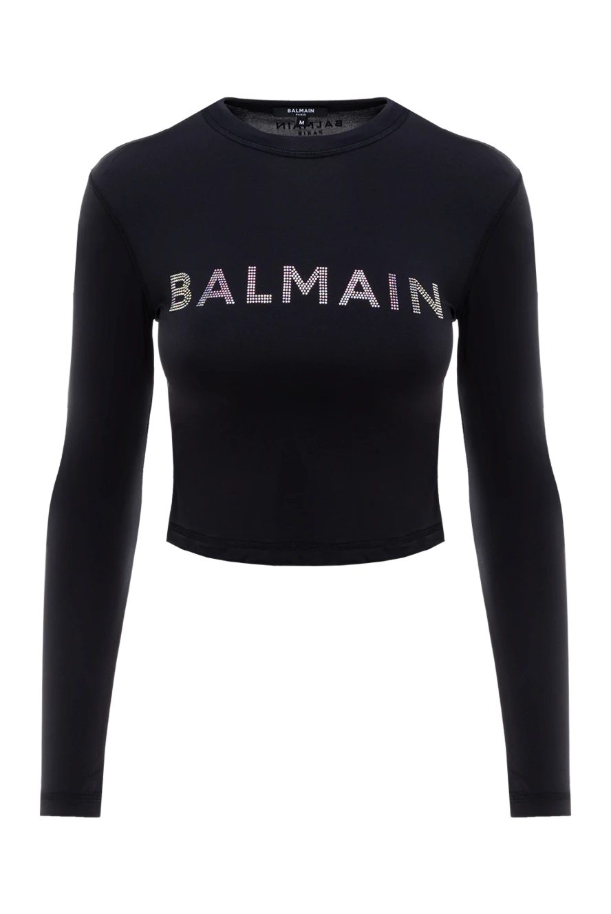 Balmain woman women's black polyamide and elastane sweatshirt buy with prices and photos 177849