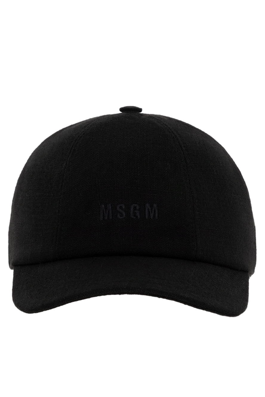 MSGM woman women's black viscose linen cap buy with prices and photos 177862 - photo 1