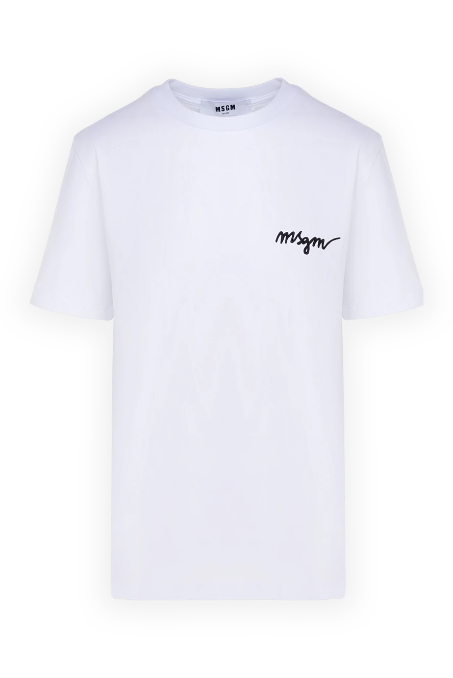 MSGM женские футболка из хлопка женская белая купить с ценами и фото 177866