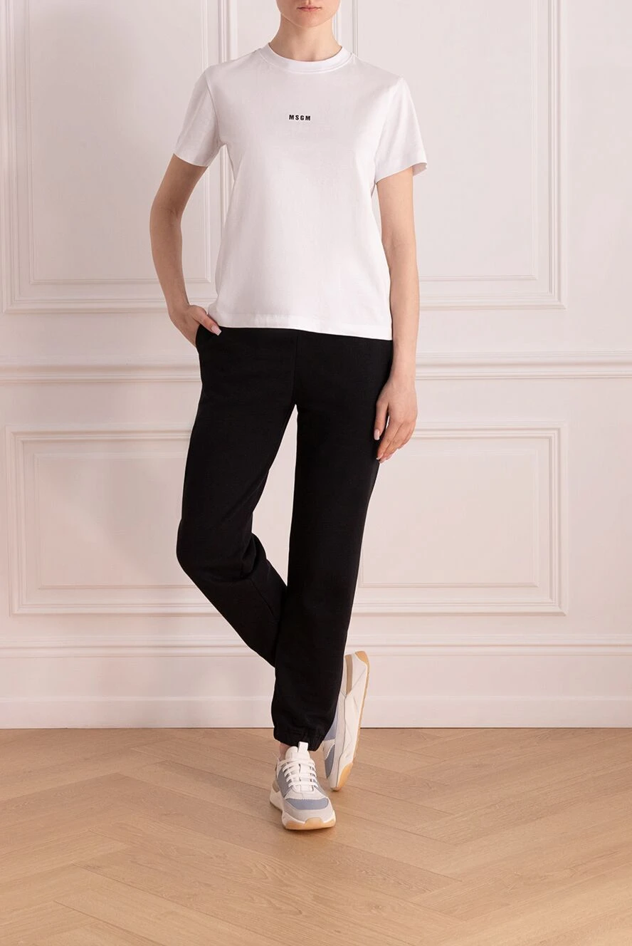 MSGM woman women's white cotton t-shirt buy with prices and photos 177869 - photo 2