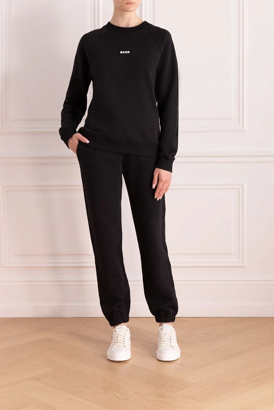 MSGM woman women's black walking suit made of cotton buy with prices and photos 177875 - photo 2