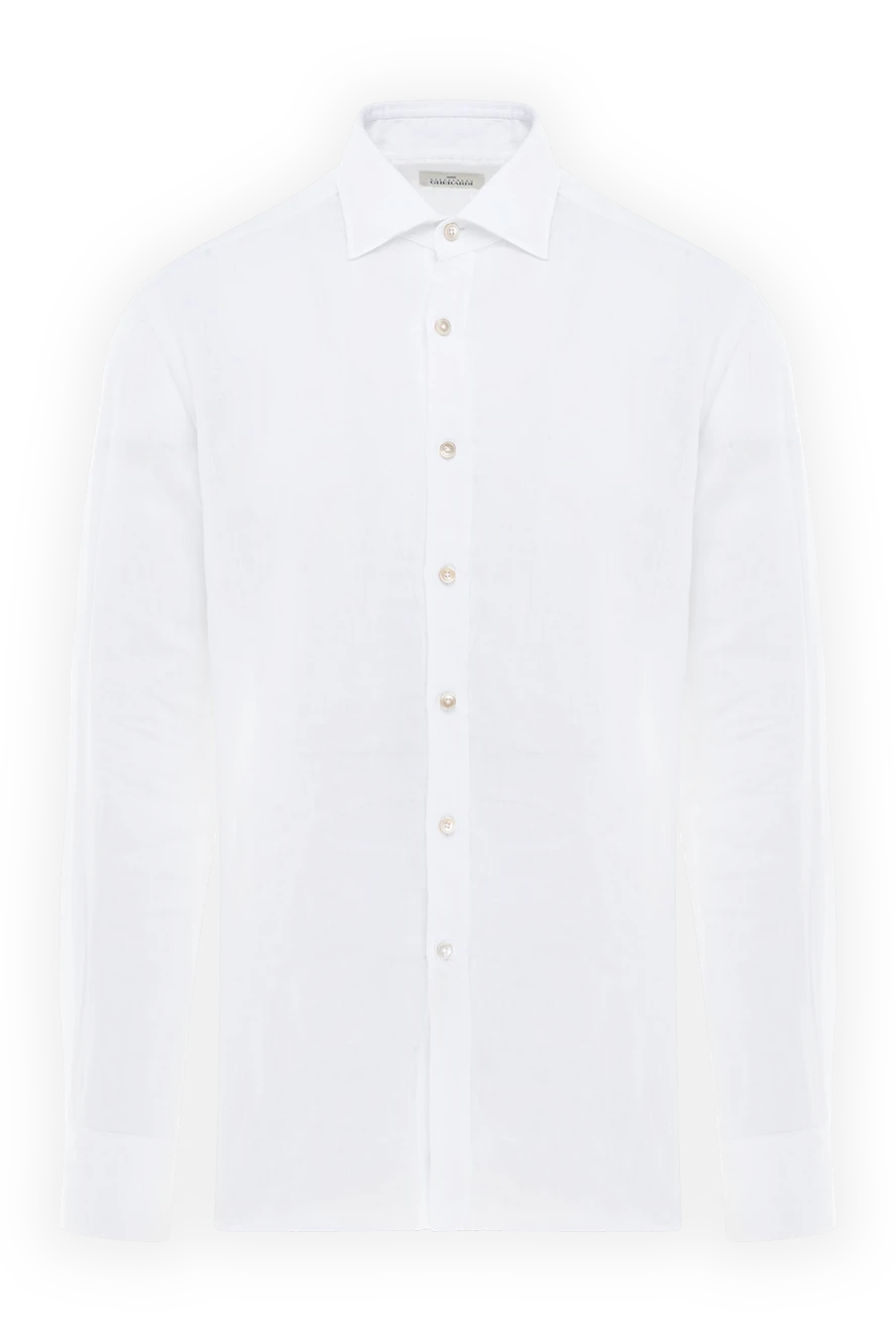 Alessandro Gherardi мужские сорочка из льна белая мужская купить с ценами и фото 177879