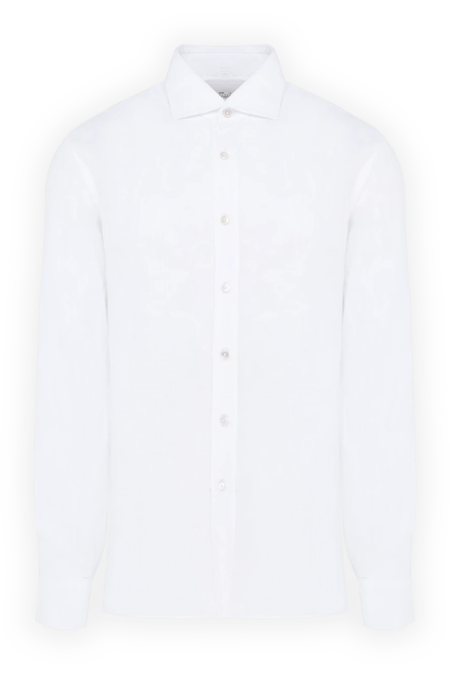 Alessandro Gherardi мужские сорочка из льна мужская белая купить с ценами и фото 177882