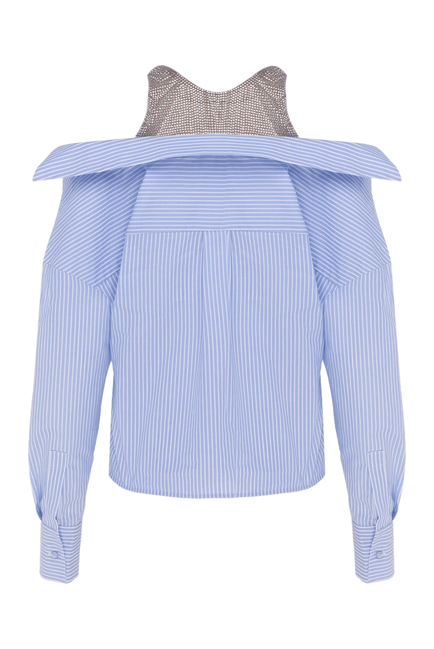 Giuseppe Di Morabito жіночі блуза з бавовни жіноча блакитна купити фото з цінами 177944