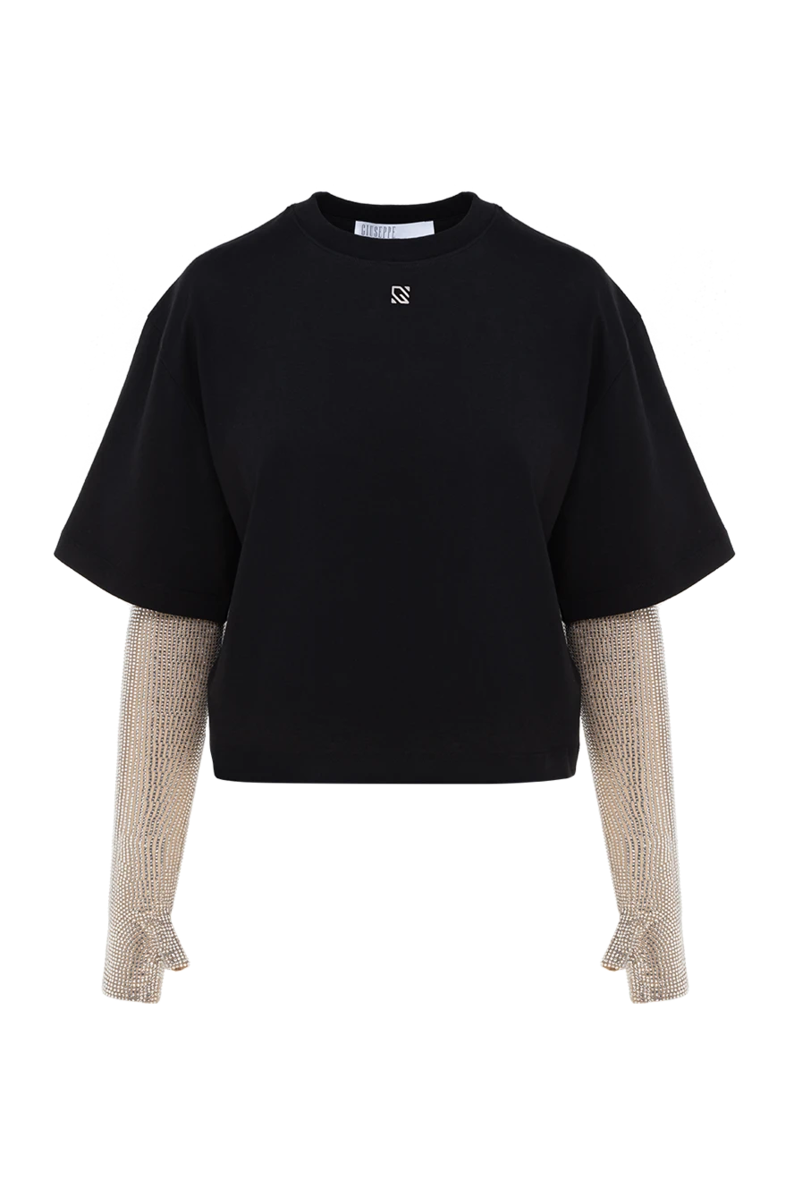 Giuseppe Di Morabito женские футболка из хлопка женская черная купить с ценами и фото 177946 - фото 1
