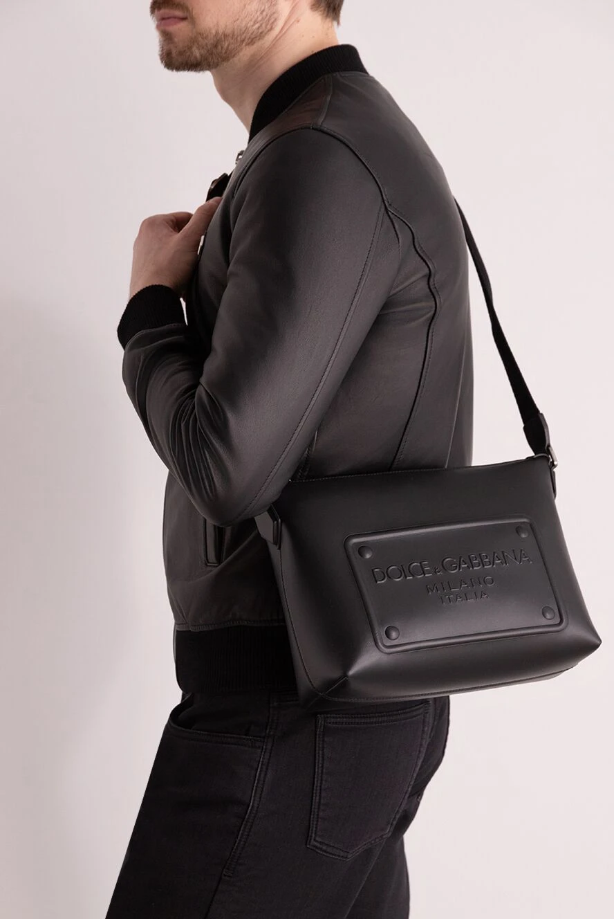 Dolce & Gabbana мужские сумка из натуральной кожи мужская черная купить с ценами и фото 177952 - фото 2