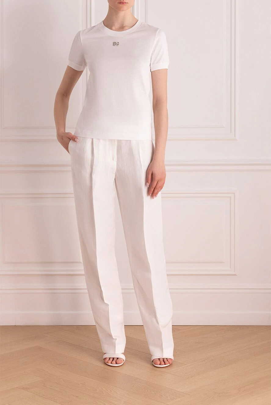 Dolce & Gabbana жіночі футболка жіноча біла купити фото з цінами 177955 - фото 2