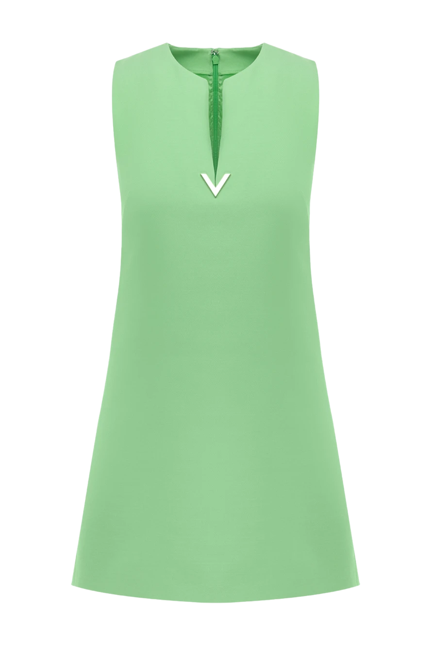Valentino woman women's green wool and cotton dress buy with prices and photos 178036