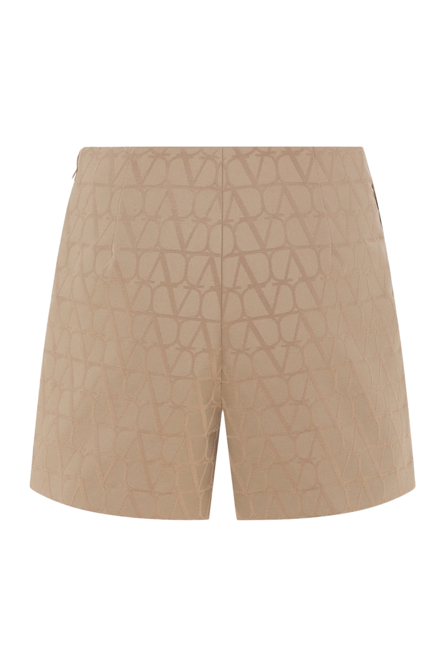 Valentino woman women's beige cotton and polyester shorts buy with prices and photos 178041 - photo 1