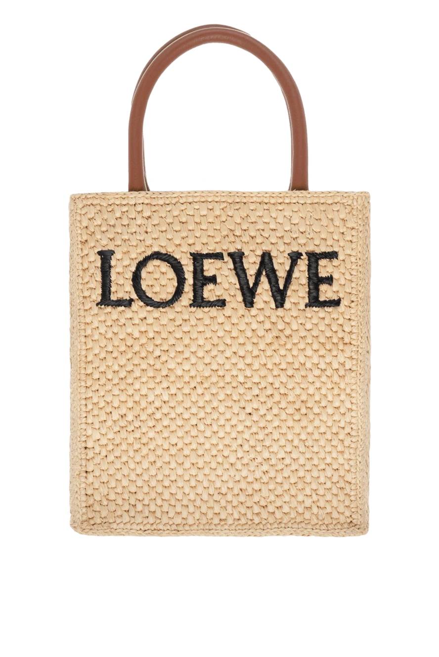 Loewe женские сумка повседневная из соломки женская желтая купить с ценами и фото 178046 - фото 1