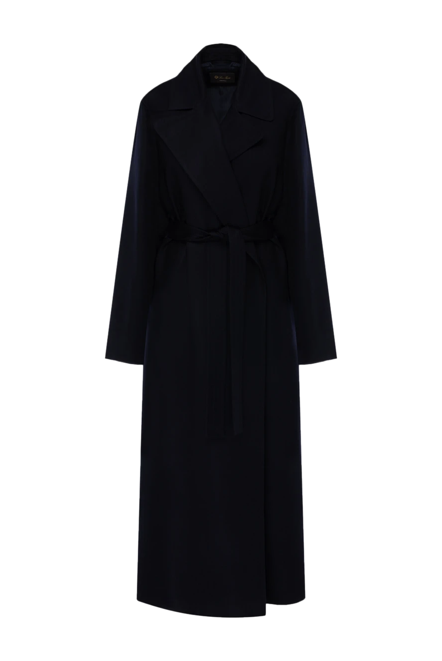 Loro Piana cashmere and silk coat for women blue 178065 - photo 1